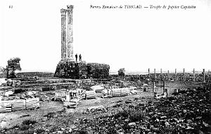 TIMGAD - RUINES ROMAINES - LE TEMPLE DE JUPITER